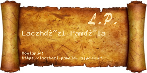 Laczházi Paméla névjegykártya